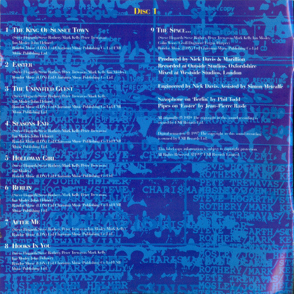 Marillion : Seasons End (CD, Album, RE, Ude + CD, Comp + RM)