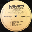 Music Minus One : The Music Of Burt Bacharach: Music Minus One Piano  (LP)