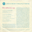 Peter Alexander : Peter Alexander Singt (7", EP, Club)