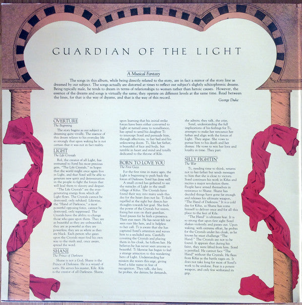 George Duke : Guardian Of The Light (LP, Album, Gat)