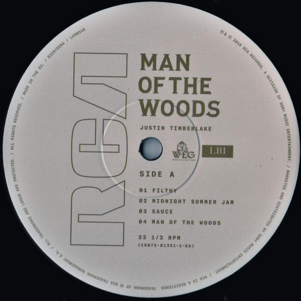 Justin Timberlake : Man Of The Woods (2xLP, Album, Gat)