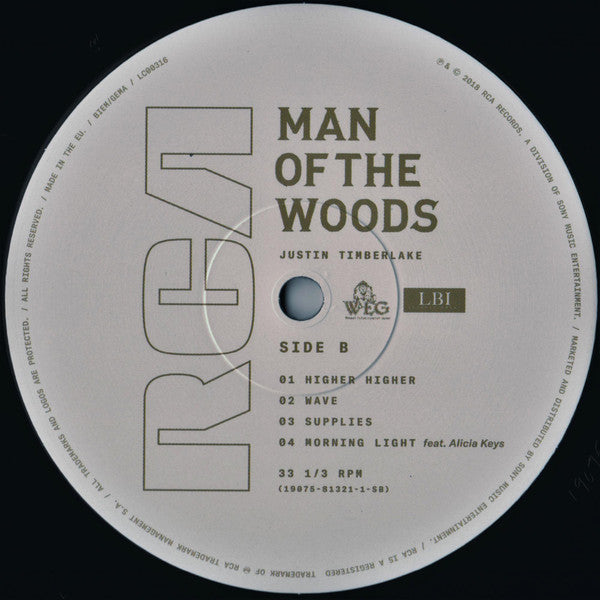 Justin Timberlake : Man Of The Woods (2xLP, Album, Gat)