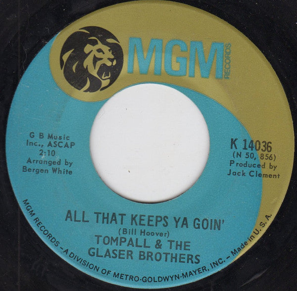 Tompall Glaser & The Glaser Brothers : California Girl (And The Tennessee Square) (7", Single)