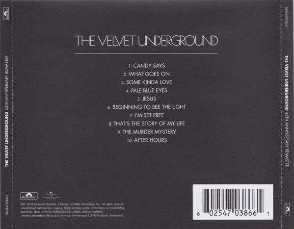 The Velvet Underground : The Velvet Underground (CD, Album, RE, RM, 45t)