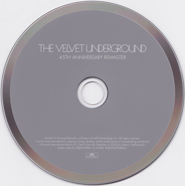 The Velvet Underground : The Velvet Underground (CD, Album, RE, RM, 45t)