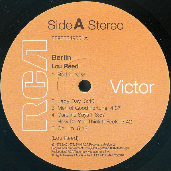 Lou Reed - Berlin (LP) - Discords.nl