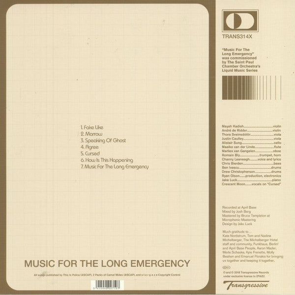 Poliça And Stargaze (4) : Music For The Long Emergency (LP, Album)