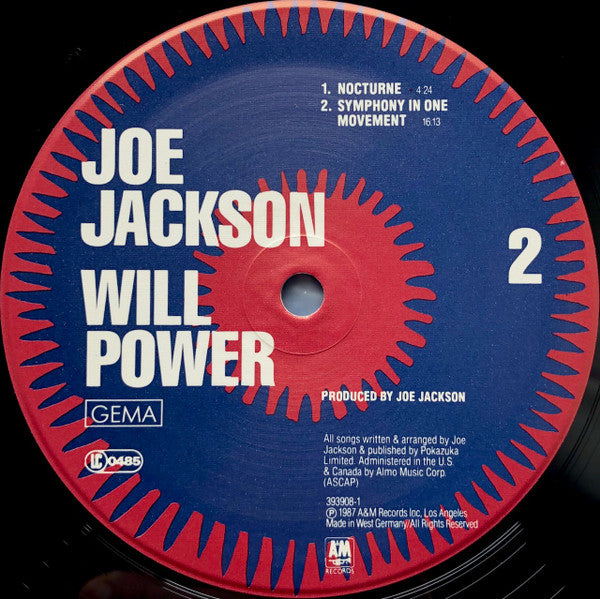 Joe Jackson : Will Power (LP, Album)