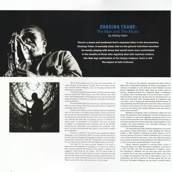 John Coltrane : Chasing Trane - The John Coltrane Documentary (Original Soundtrack) (2xLP, Album, Comp)