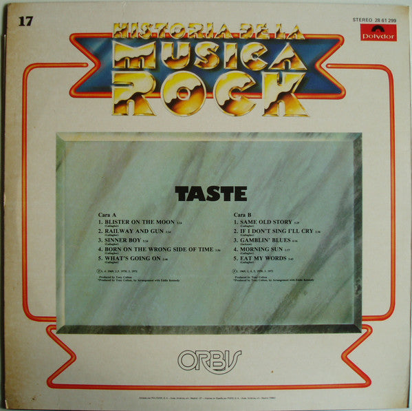 Taste (2) : Taste (LP, Comp)