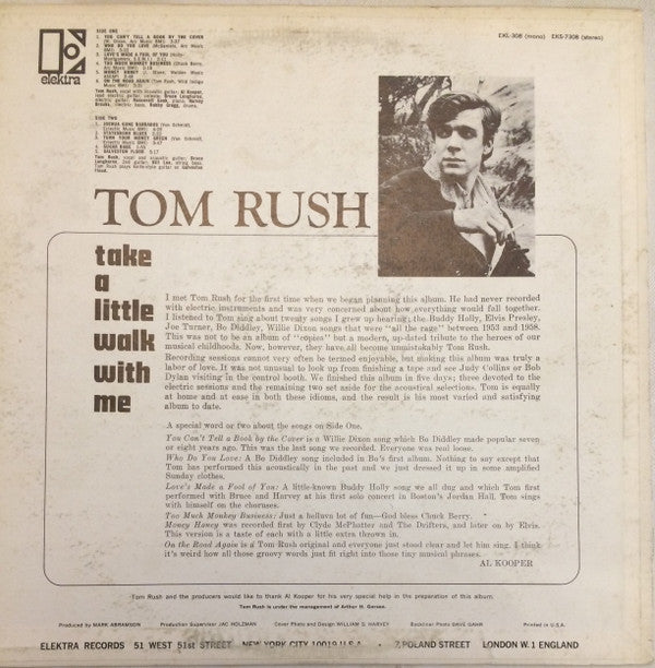 Tom Rush : Take A Little Walk With Me (LP, Album)