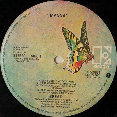 Bread : Manna (LP, Album, RE)