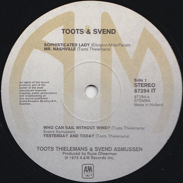Toots Thielemans And Svend Asmussen : Yesterday And Today (LP, Album)