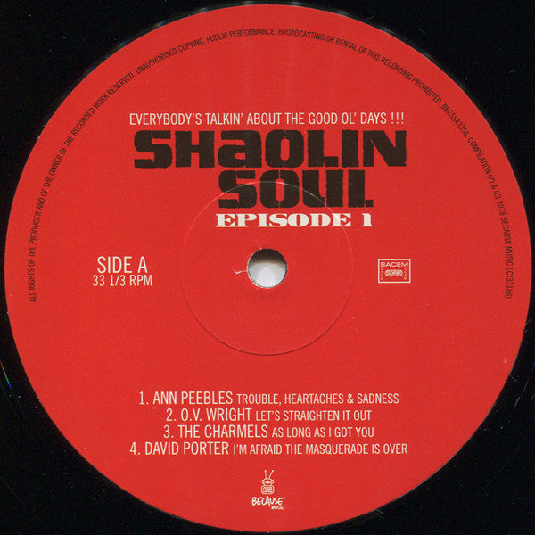 Various : Shaolin Soul (Episode 1) (2xLP, Comp + CD, Comp, Pla + RE)