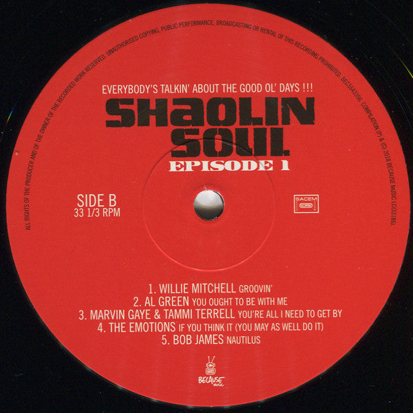 Various : Shaolin Soul (Episode 1) (2xLP, Comp + CD, Comp, Pla + RE)