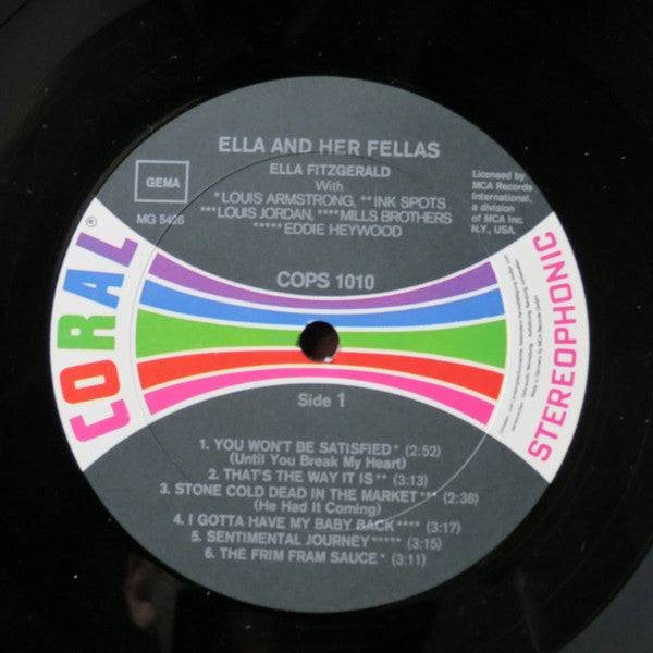 Ella* : Ella And Her Fellas (LP, Album, RE)