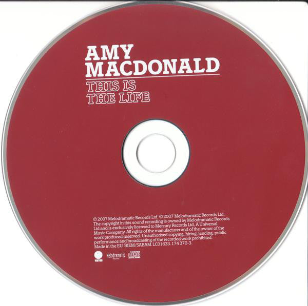 Amy MacDonald : This Is The Life (CD, Album, EDC)