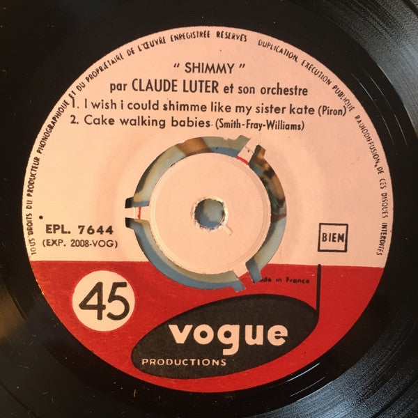 Claude Luter : Shimmy (7", EP)