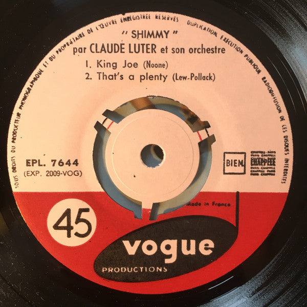 Claude Luter : Shimmy (7", EP)