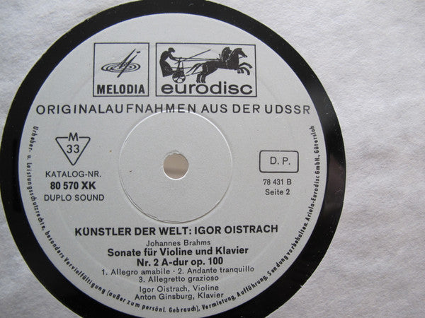 Igor Oistrach : Künstler Der Welt (2xLP, Album, Comp)