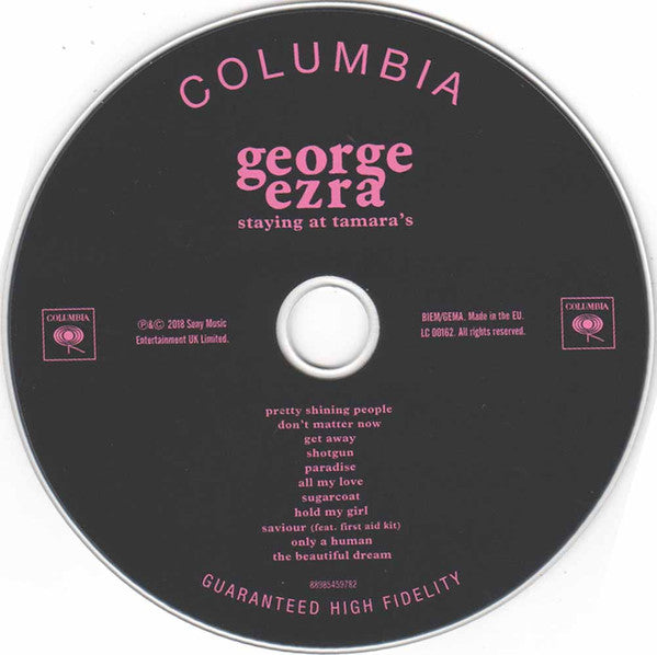 George Ezra : Staying At Tamara's (CD, Album)