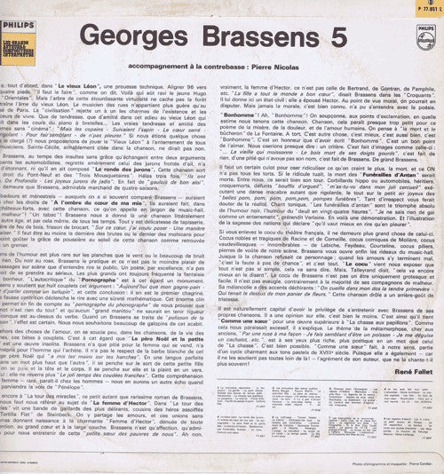 Georges Brassens : 5 (LP, Album, Comp, Mono, RE)