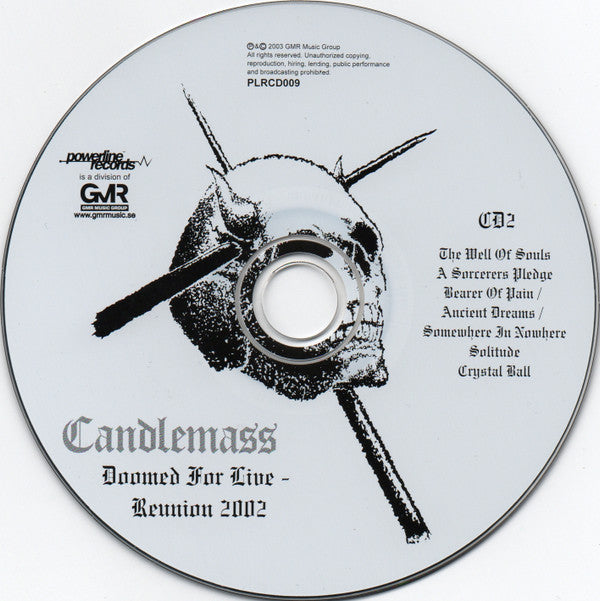 Candlemass : Doomed For Live - Reunion 2002 (2xCD, Album)