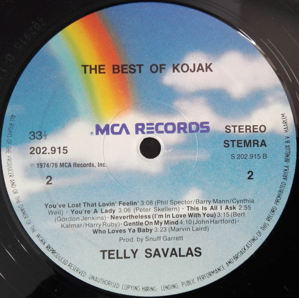 Telly Savalas : The Best Of Kojak (LP, Comp, RE)