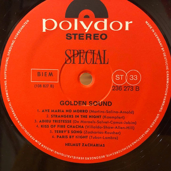 Helmut Zacharias : Golden Sound (LP, Mono)