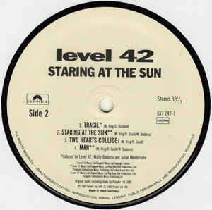 Level 42 : Staring At The Sun (LP, Album, Club)