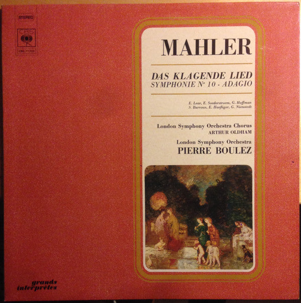 Gustav Mahler, Pierre Boulez : Das Klagende Lied / Symphonie No 10 - Adagio (2xLP)