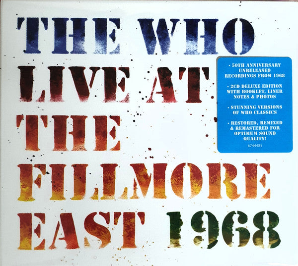 The Who : Live At The Fillmore East 1968 (2xCD, Album, Dlx)