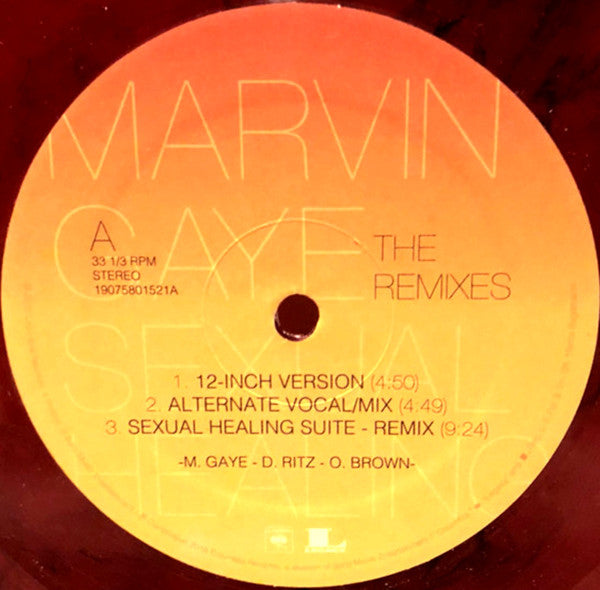 Marvin Gaye : Sexual Healing - The Remixes (12", Ltd, Red)