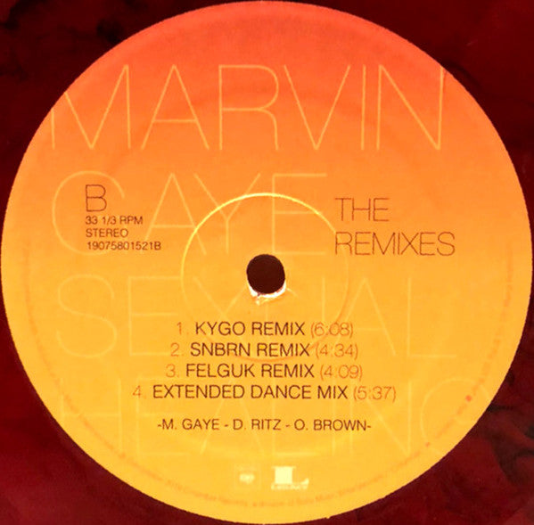 Marvin Gaye : Sexual Healing - The Remixes (12", Ltd, Red)