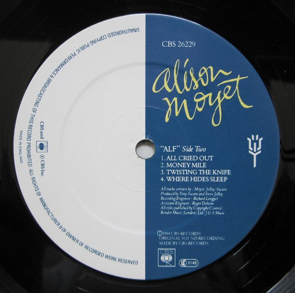 Alison Moyet : Alf (LP, Album, Blu)