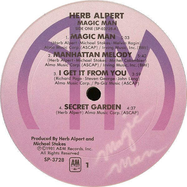 Herb Alpert : Magic Man (LP, Album)