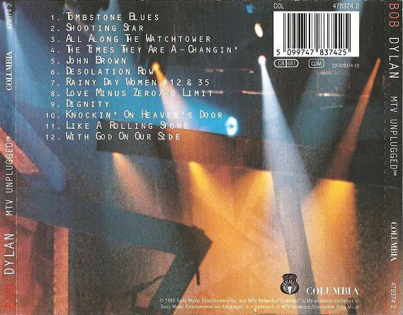Bob Dylan : MTV Unplugged (CD, Album, MP)