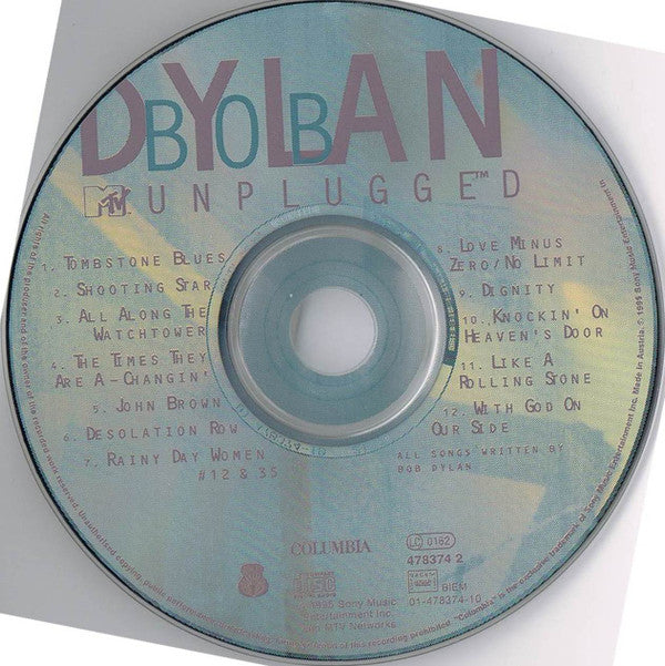 Bob Dylan : MTV Unplugged (CD, Album, MP)