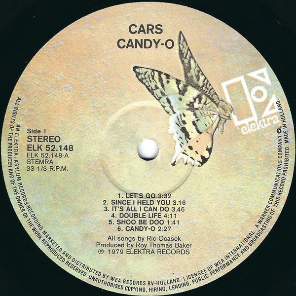 The Cars : Candy-O (LP, Album)