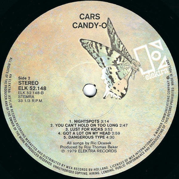 The Cars : Candy-O (LP, Album)