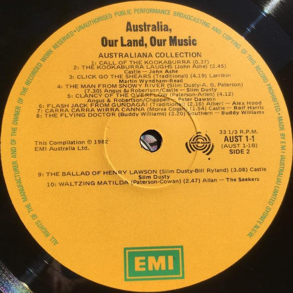 Various : Australia - Our Land Our Music (2xLP, Comp)