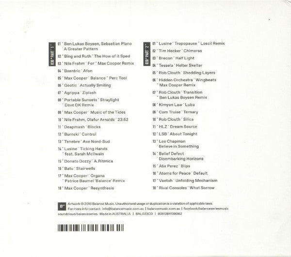 Max Cooper : Balance 030 (2xCD, Mixed)