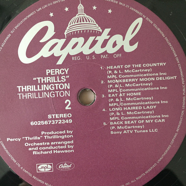 Percy Thrillington : Thrillington (LP, Album, RE, 180)