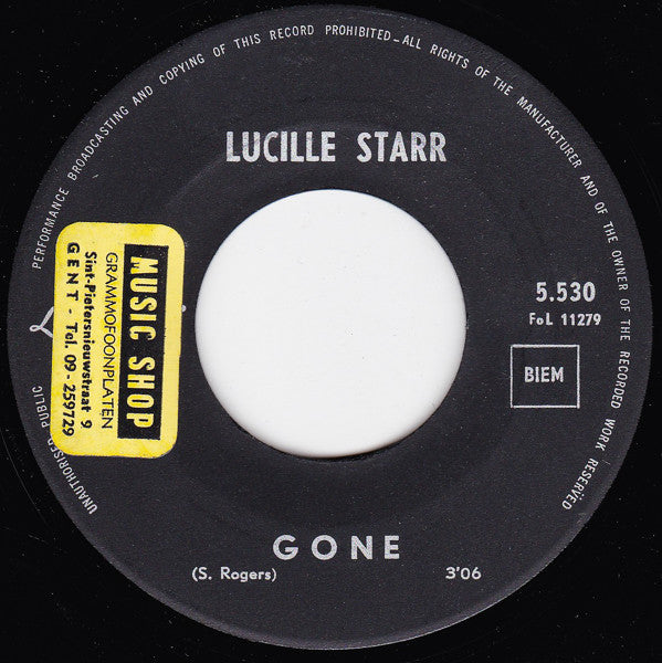 Lucille Starr : So Many Others  / Gone (7", Single)