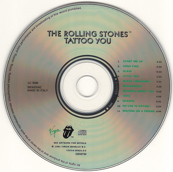 Rolling Stones* : Tattoo You (CD, Album, RE, RM, RP, IMS)