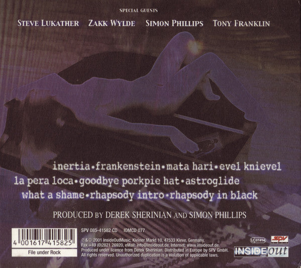 Derek Sherinian : Inertia (CD, Album, Dig)