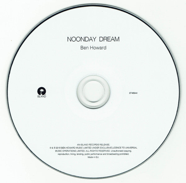 Ben Howard (2) : Noonday Dream (CD, Album)