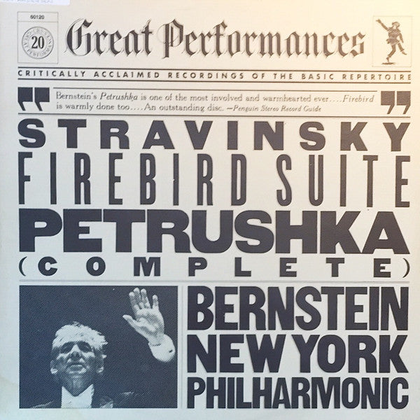 Igor Stravinsky, Leonard Bernstein, The New York Philharmonic Orchestra : Firebird Suite, Petrushka (Complete) (LP, Album)