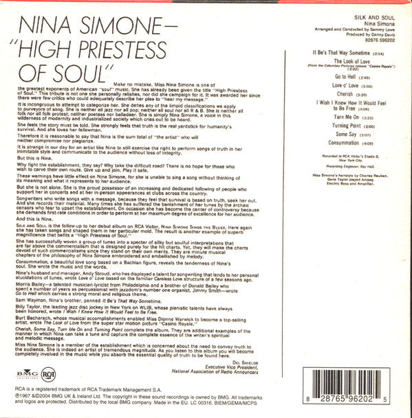 Nina Simone : Silk & Soul (CD, Album, RE, Car)