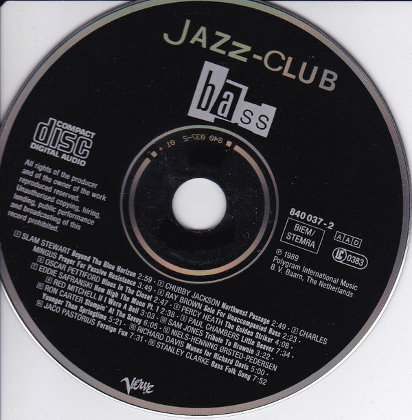 Various : Jazz-Club • Bass (CD, Comp)